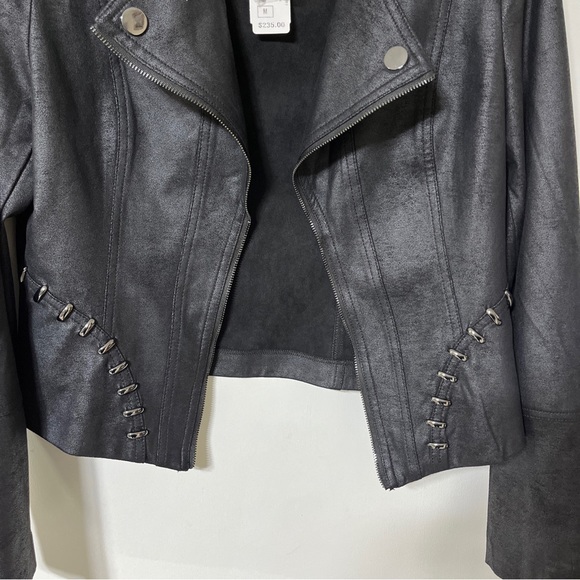 BNWT $235 Joseph Ribkoff Moto Jacket size M - Picture 4 of 4